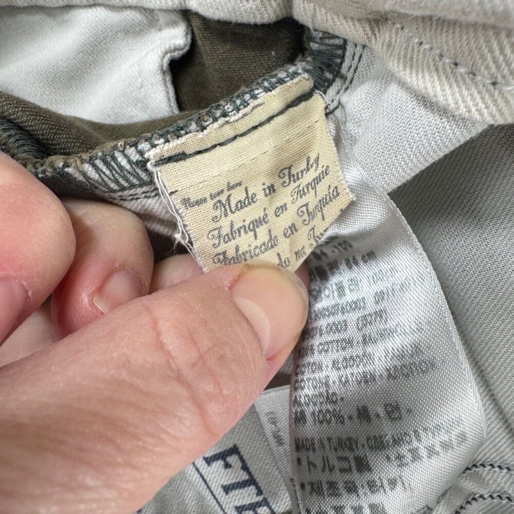 Levi’s Made And Crafted Mens Pants Sz 33 Khaki Chino Button Fly Preppy - Picture 11 of 14